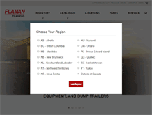 Tablet Screenshot of flamantrailers.com